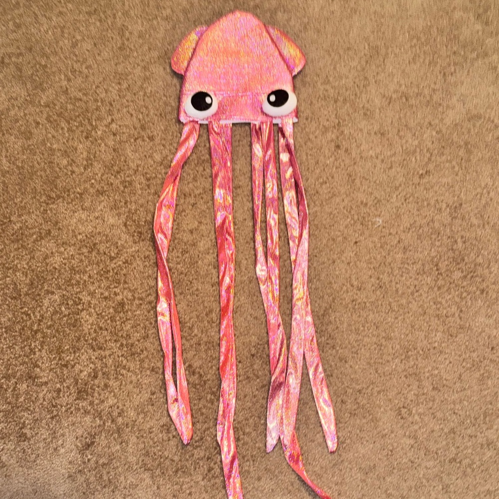 Pink Squid Kids Halloween Costume Hat